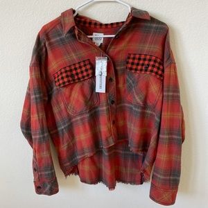 Urban Outfitters Cropped Flannel